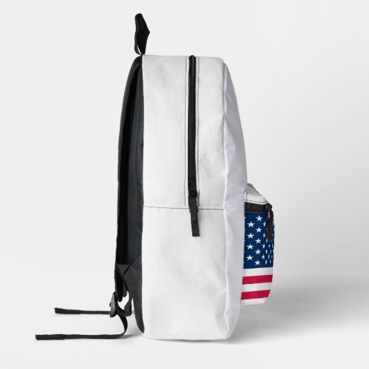 American Flag Simple Clean Design Bedruckter Rucksack (Links)