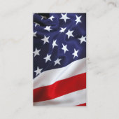 American Flag Simple Funerty Memorial Prayer Card Telefonnummerkarte (Vorderseite)