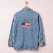 American Flag Simple Patriotic 4. Juli Design Jeansjacke (Hangar)