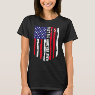 American Flag & Singapur Flag Best Big Brother Ev T-Shirt