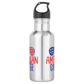 American Flag Sister Edelstahlflasche (Vorderseite)