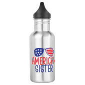 American Flag Sister Edelstahlflasche (Links)