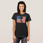 American Flag Skate Skateboard Skateboard Patri T-Shirt (Vorne ganz)