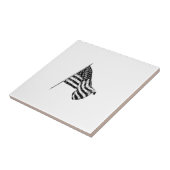 American Flag Sketch Keramik Tile Fliese (Seite)