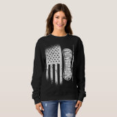 American Flag Snowboarding Sweatshirt (Vorne ganz)