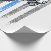 American Flag Snowmobile Shirt Men Snowmobile Ridi Geschenkpapier (Ecke)