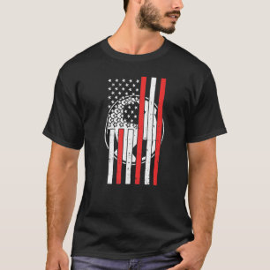 American Flag Soccer Ball USA Sport 4. Juli 1999 T-Shirt