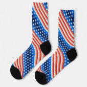 American Flag Socken (Linkes Detail)