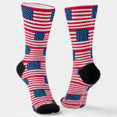 American Flag Socks Patriotic USA Socken (Gewinkelt)