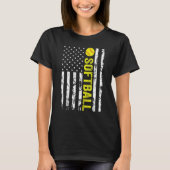 American Flag Softball Team Gift_1 T-Shirt (Vorderseite)