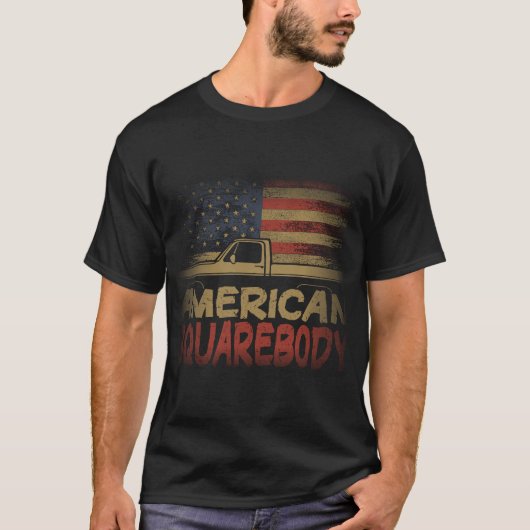 American Flag Square Body - American Squarebody Tr T-Shirt (Vorderseite)