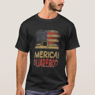 American Flag Square Body American Squarebody Truc T-Shirt