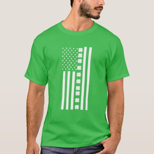 American Flag St Pattys Day St Patricks Day 2022 A T-Shirt (Vorderseite)