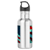 American Flag Stainless Steel Water Bottle Trinkflasche (Rückseite)