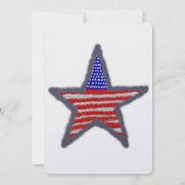 American Flag Star Einladung
