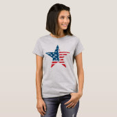 American Flag Star Grunge Vintag Tshirt (Vorne ganz)