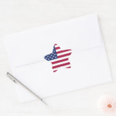 American Flag Star Sticker (Umschlag)