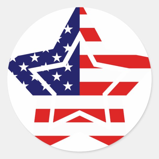 American Flag Star Stickers (Vorderseite)