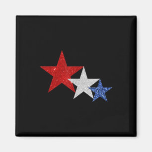 American Flag Stars 4. Juli T-Shirt - Gedenktag Magnet