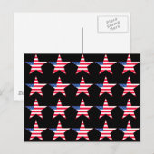 American Flag Stars Postkarte (Vorne/Hinten)