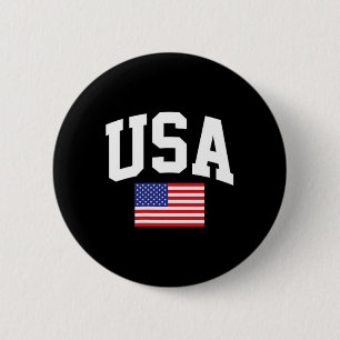American Flag Stars Streifen 4. Juli Patriotic Button