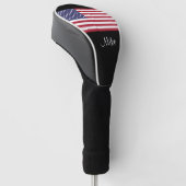 American Flag Stars Streifen Golf Head Cover Golf Headcover (angewinkelt)