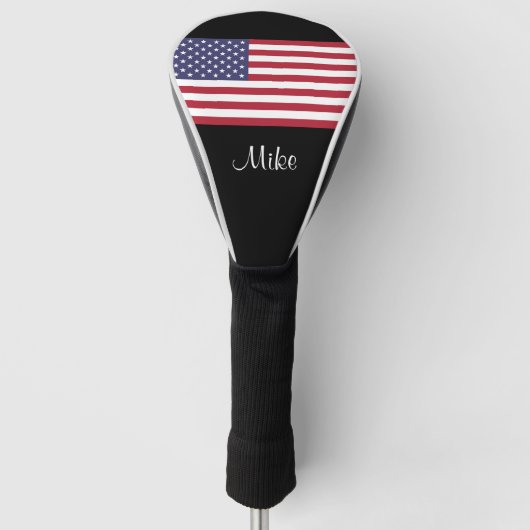 American Flag Stars Streifen Golf Head Cover Golf Headcover (Vorderseite)