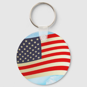 American Flag Stars Stripes Ehrenfreiheit Truppen Schlüsselanhänger