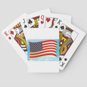 American Flag Stars Stripes Ehrenfreiheit Truppen Spielkarten