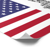 American Flag Statue of Liberty Poster (Ecke)