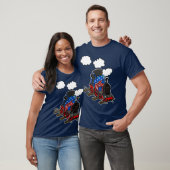 American Flag Steam Train 4. Juli USA Bahn T-Shirt (Unisex)