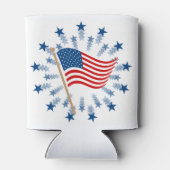 American Flag Sternexplosion Fireworks 4. Juli Dosenkühler (Rückseite)