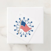 American Flag Sternexplosion Fireworks 4. Juli Geschenkanhänger (Beispiel)