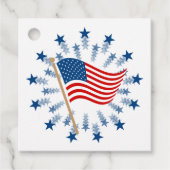American Flag Sternexplosion Fireworks 4. Juli Geschenkanhänger (Vorderseite)