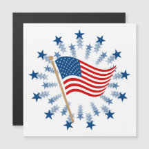 American Flag Sternexplosion Fireworks 4. Juli