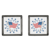 American Flag Sternexplosion Fireworks 4. Juli