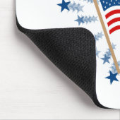 American Flag Sternexplosion Fireworks 4. Juli Mousepad (Ecke)