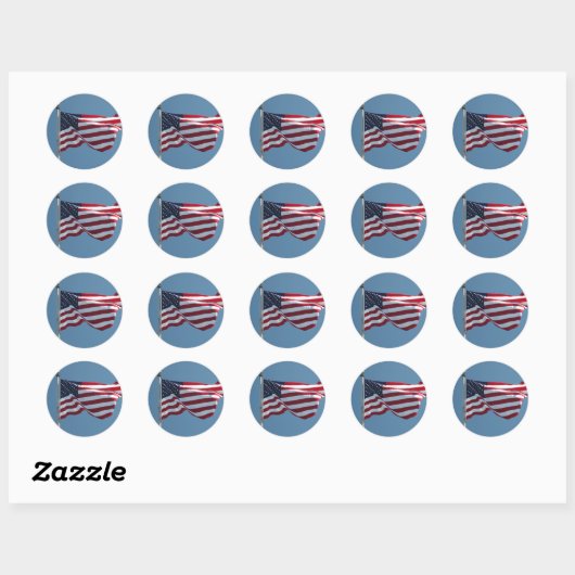 American Flag Sticker (Blatt)