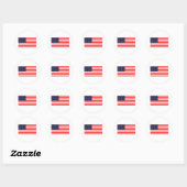 American Flag Sticker (Blatt)