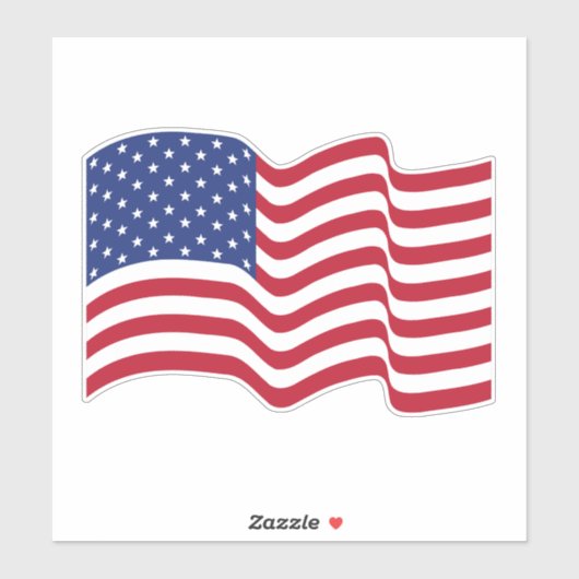 American Flag Sticker (Blatt)