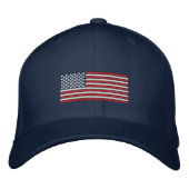American Flag Stitch Design Baseball Cap Bestickte Kappe (Vorderseite)
