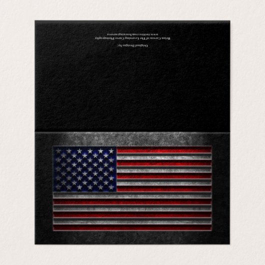 American Flag Stone Texture (Außenseite Aufgefaltet)