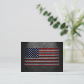 American Flag Stone Texture Begleitkarte (Stehend Vorderseite)