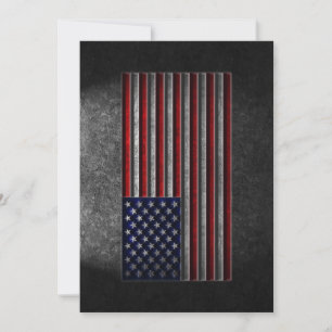 American Flag Stone Texture Einladung