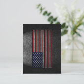 American Flag Stone Texture Feiertagskarte (Stehend Vorderseite)