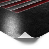 American Flag Stone Texture Fotodruck (Ecke)