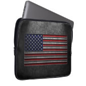 American Flag Stone Texture Laptopschutzhülle (Vorne Rechts)