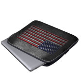 American Flag Stone Texture Laptopschutzhülle (Vorne Knopf)