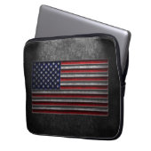 American Flag Stone Texture Laptopschutzhülle (Vorderseite Links)