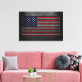 American Flag Stone Texture Leinwanddruck (Insitu (Wohnzimmer))